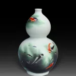 An Over Glazed Fish Vase