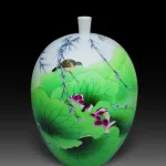 An Over Glazed Lotus Vase