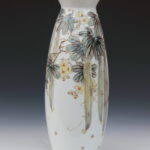 An Over Glazed Towel Gourd Vase