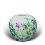 An Over Glazed Floral Bowl