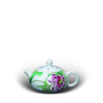 An Over Glazed Floral Tea Cup
