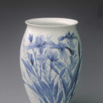 A Famille Rose Orchid Vase