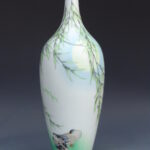 An Extraordinary Fine Over Glazed Willow Duck Vase